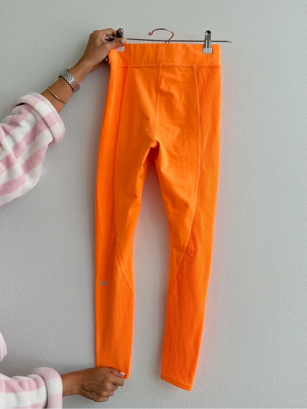 ALO Yoga Neon Orange High-Rise Leggings